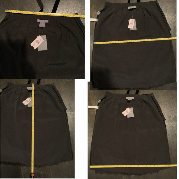 Ann Taylor Black Lace Skirt Pencil Sequin 0P S NEW - Picture 8 of 8